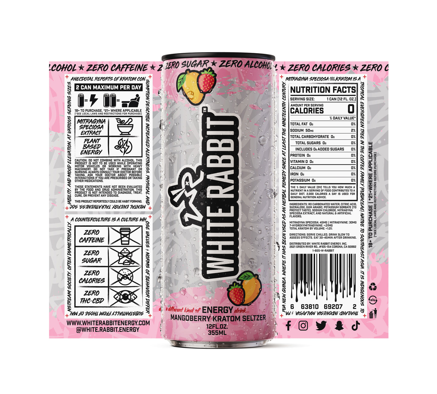 MangoBerry Kratom Seltzer