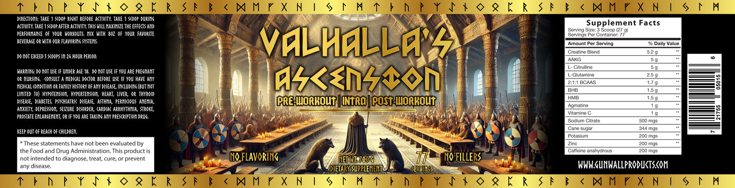 Valhalla's Ascension - Pre/Intra/Post Workout